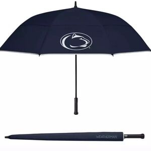 NWT Weatherman Penn State Nittany Lions Blue 68" Large Golf Umbrella